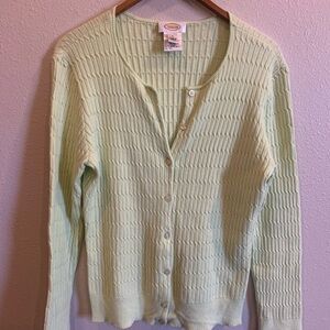 Talbots Light Green Cardigan
